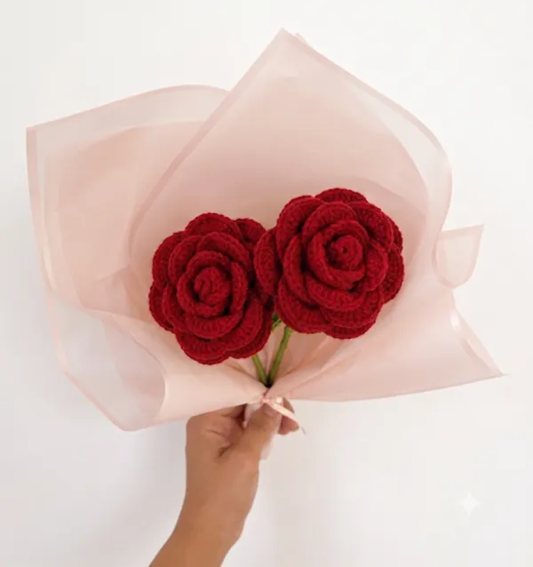Red_100%_Premium_Cotton_Yarn_2-Ply_Crochet_Artificial_Flower_For_Home_Decor__(pack_of_2)