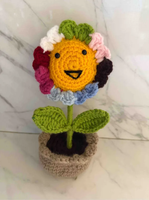 Multicolor_100%_Premium_Cotton_Yarn_4-Ply_Crochet_Potted_Artificial_Flower_For_Home_Decor