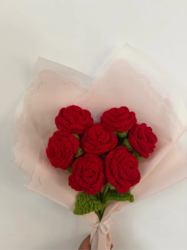 Red_100%_Premium_Cotton_Yarn_4-Ply_Crochet_Flower_Bouquet_For_Gifting