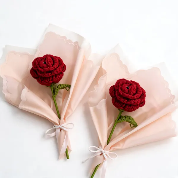 Red_100%_Premium_Cotton_Yarn_4-Ply_Crochet_Artificial_Flower_For_Home_Decor