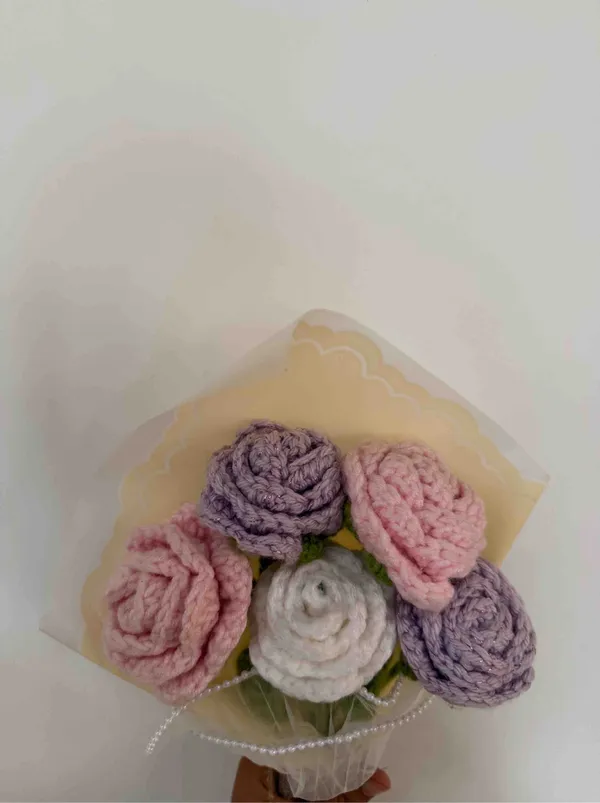 Multicolor_100%_Premium_Cotton_Yarn_4-Ply_Crochet_Flower_Bouquet_For_Gifting
