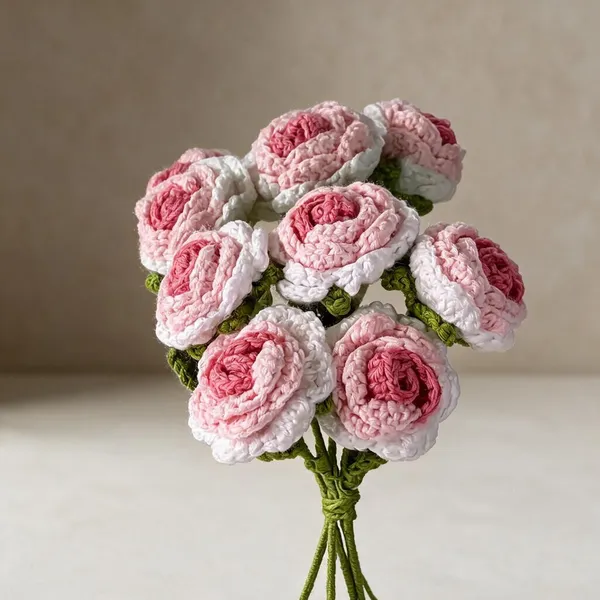 Pink_And_White_100%_Premium_Cotton_Yarn_5-Ply_Crochet_Artificial_Flowers_For_Home_Decor
