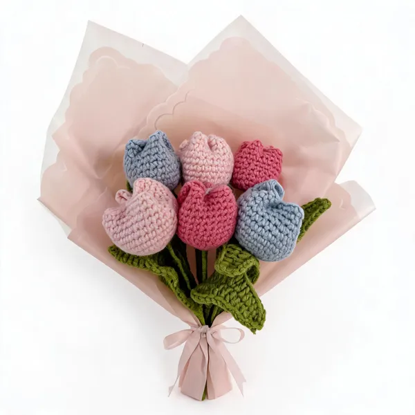 Multicolor_100%_Premium_Cotton_Yarn_4-Ply_Crochet_Flower_Bouquet_For_Gifting