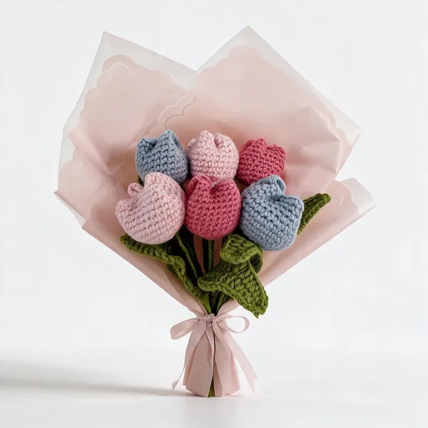 Multicolor_100%_Premium_Cotton_Yarn_6-Ply_Crochet_Flower_Bouquet_For_Gifting