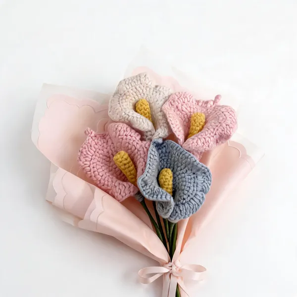 Multicolor_100%_Premium_Cotton_Yarn_4-Ply_Crochet_Flower_Bouquet_For_Gifting