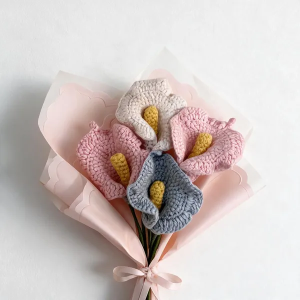 Multicolor_100%_Premium_Cotton_Yarn_4-Ply_Crochet_Flower_Bouquet_For_Gifting