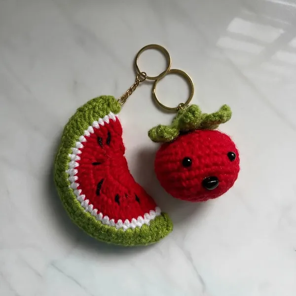 Green_100%_Premium_Cotton_Yarn_4-Ply_Crochet_Keychain_For_Bags_&_Accessories_(pack_of_2)