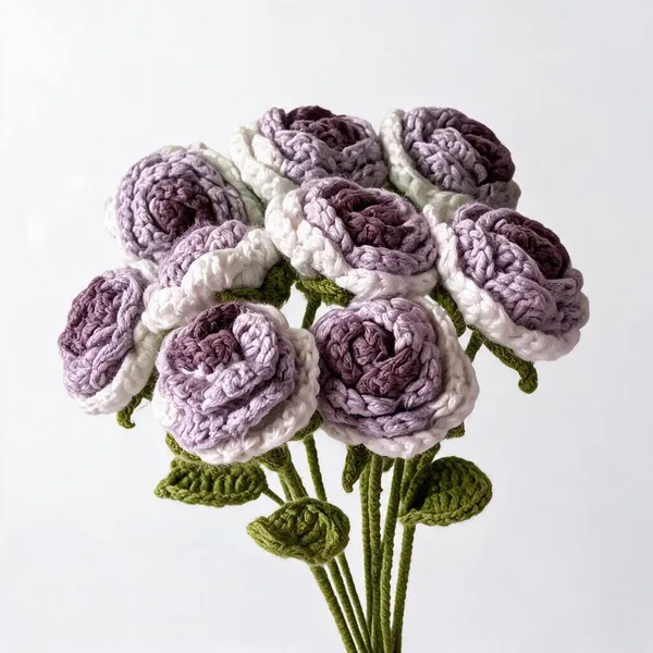 Purple_100%_Premium_Cotton_Yarn_5-Ply_Crochet_Artificial_Flowers_For_Home_Decor