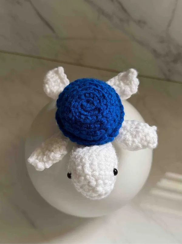 Blue_100%_Premium_Cotton_Yarn_4-Ply_Crochet_Keychain_For_Bags_&_Accessories