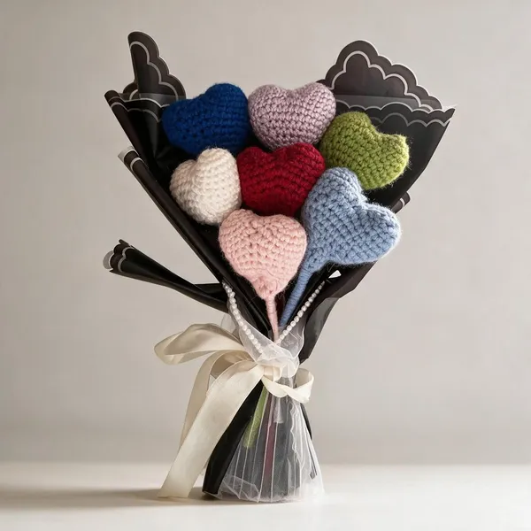 Multicolor_100%_Premium_Cotton_Yarn_4-Ply_Crochet_Flower_Bouquet_For_Gifting