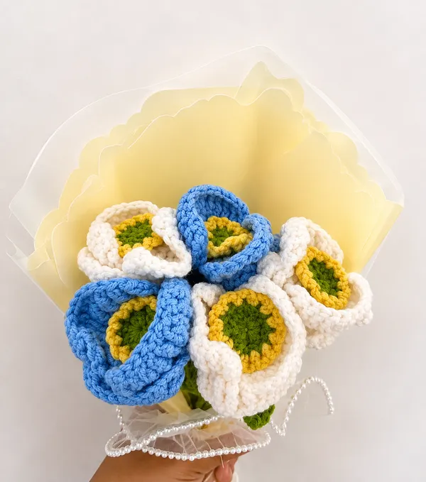 Multicolor_100%_Premium_Cotton_Yarn_4-Ply_Crochet_Flower_Bouquet_For_Gifting