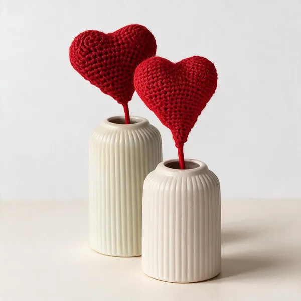 Red_100%_Premium_Cotton_Yarn_1-Ply_Crochet_Heart_Decor_For_Gifting