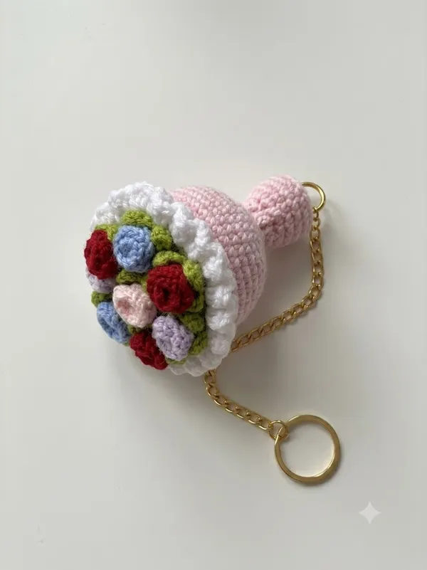 Multicolor_100%_Premium_Cotton_Yarn_4-Ply_Crochet_Keychain_For_Bags_&_Accessories_(pack_of_2)