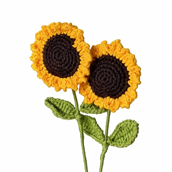 Yellow_100%_Premium_Cotton_Yarn_4-Ply_Crochet_Artificial_Flowers_For_Home_Decor