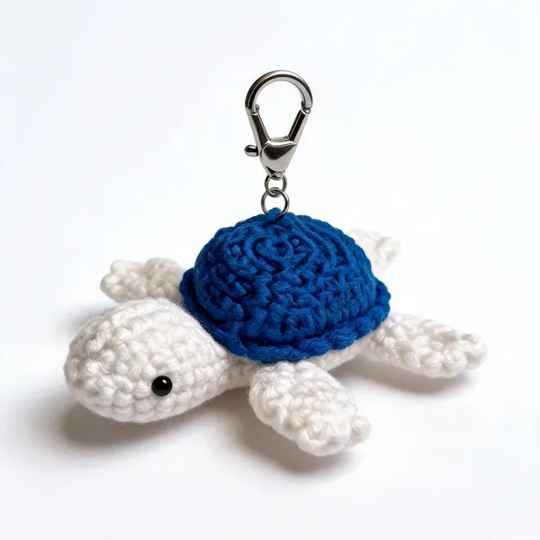 Blue_100%_Premium_Cotton_Yarn_4-Ply_Crochet_Keychain_For_Bags_&_Accessories