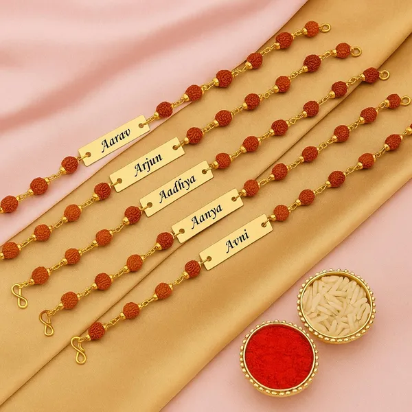 Personalized_Rudraksha_Rakhi_Bracelet_With_Name_Engraving
