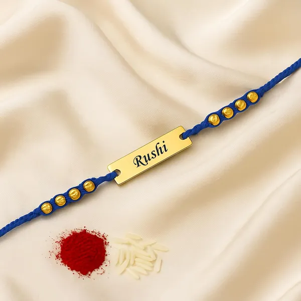 Personalized_Rakhi_With_Gold_Nameplate