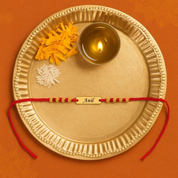 Personalized_Rakhi_With_Gold_Nameplate