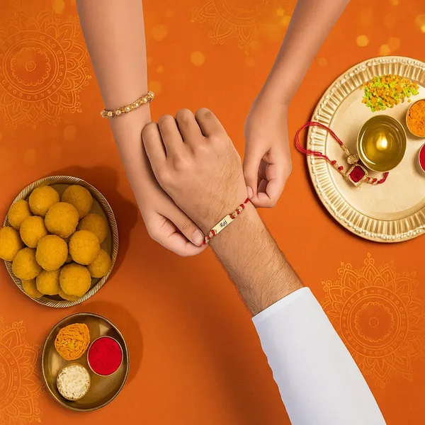 Personalized_Rakhi_With_Gold_Nameplate