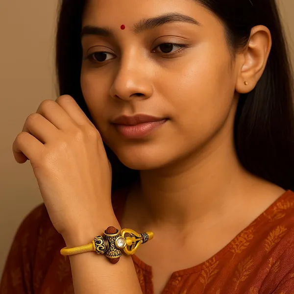 Rudraksha_Trishul_Bracelet