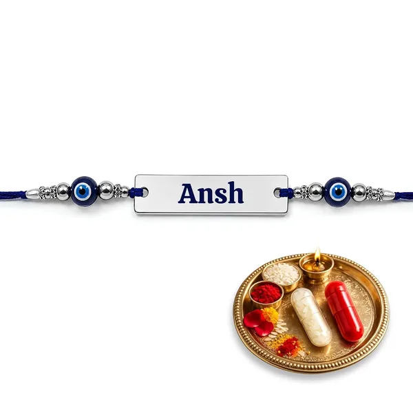 Name_Rakhi_With_Evil_Eye_Beads