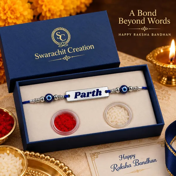 Name_Rakhi_With_Evil_Eye_Beads