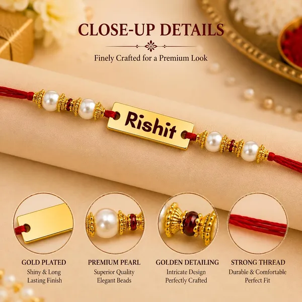 Name_Plate_Rakhi_With_Pearl_Beads