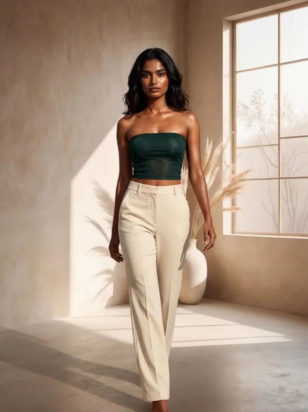 Green_Strapless_Fitted_Tube_Top_For_Women