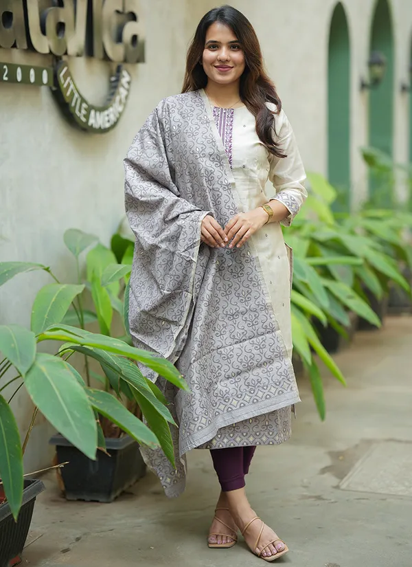 Cream_Ethnic_Straight_Kurta_Set_For_Women