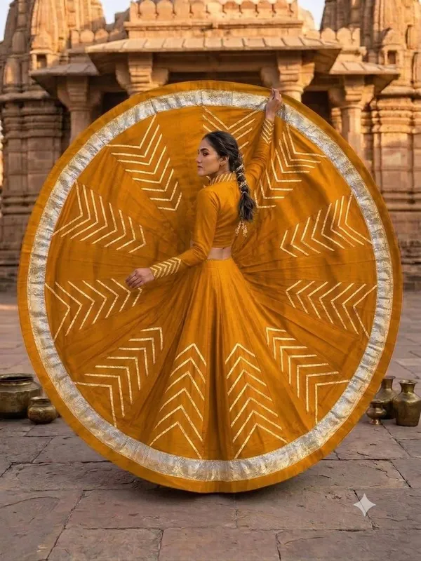 Mustard_Embroidered_Lehenga_Set_For_Women