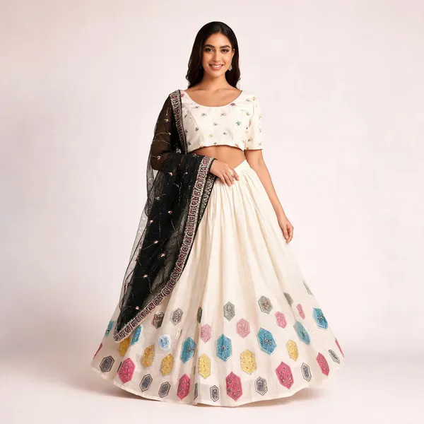 Ivory_Embroidered_Lehenga_Choli_Set_For_Women