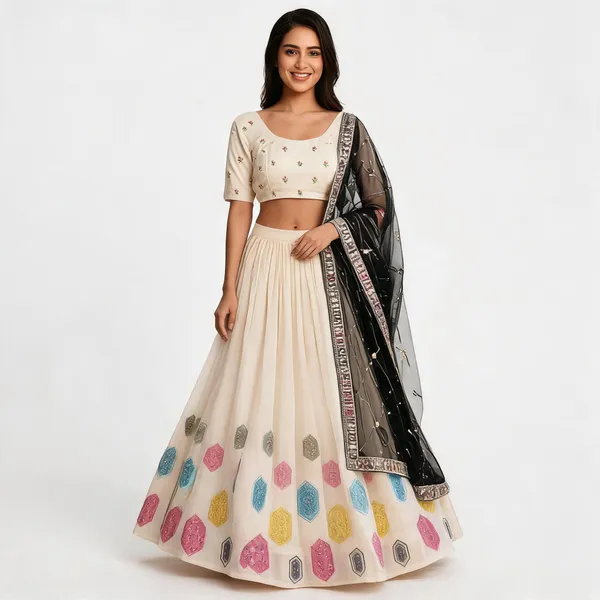 Ivory_Embroidered_Lehenga_Choli_Set_For_Women
