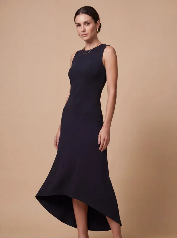 Black_Sleeveless_High-Low_Dress_For_Women