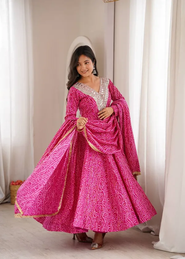 Pink_Printed_Anarkali_Suit_Set_For_Women