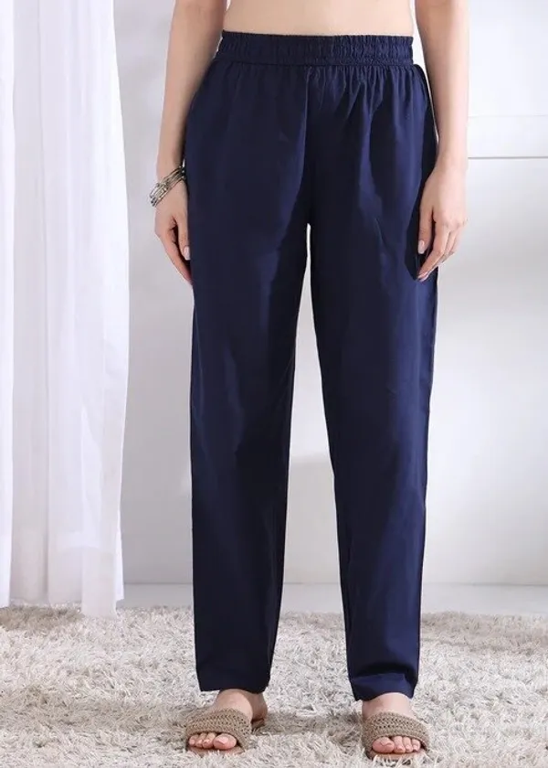 Navy_Straight_Kurta_Set_For_Women