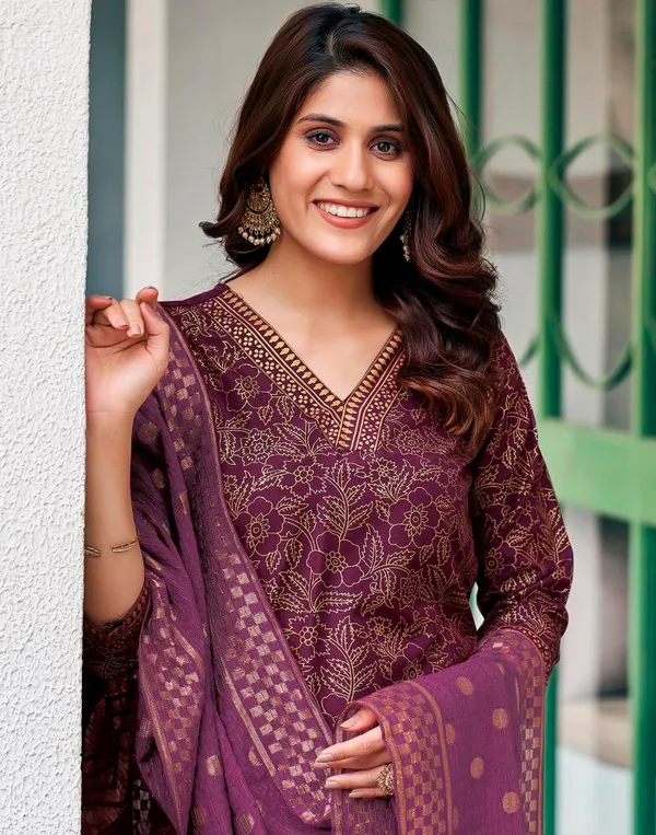 Purple_Printed_Straight_Kurta_Set_For_Women