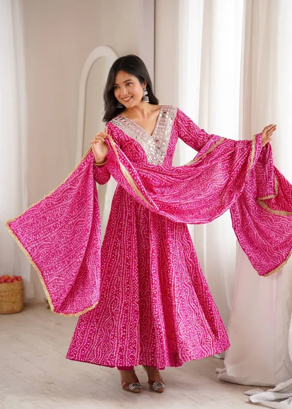 Pink_Printed_Anarkali_Suit_Set_For_Women