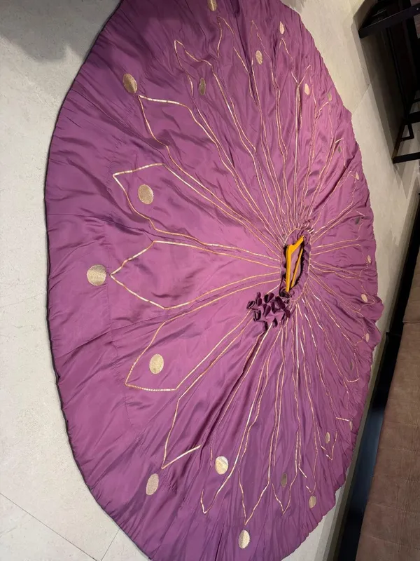 Purple_Embroidered_Round_Lehenga_Skirt