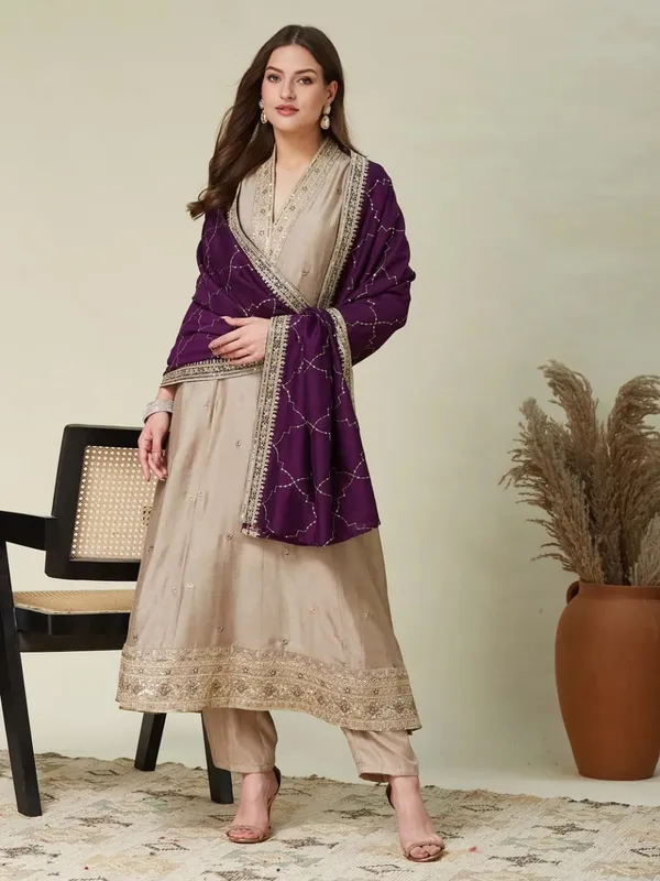 Beige_Embroidered_Straight_Kurta_Set_For_Women