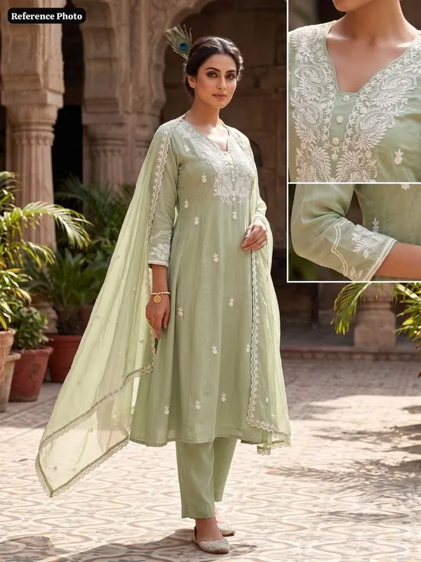 Sage_Green_Embroidered_Kurta_Set_For_Women
