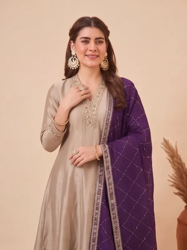 Beige_Embroidered_Straight_Kurta_Set_For_Women