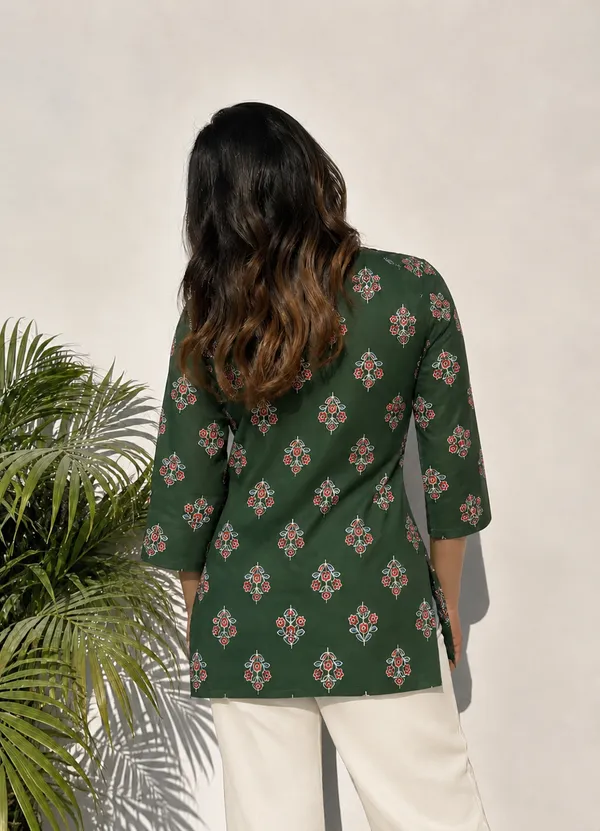 Green_Printed_Straight_Kurta_For_Women