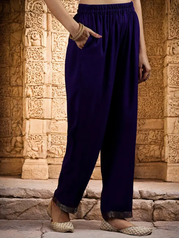 Blue_Embroidered_Straight_Kurta_Set_For_Women