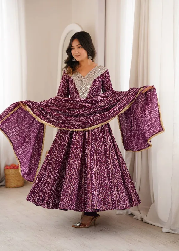Purple_Printed_Anarkali_Suit_Set_For_Women