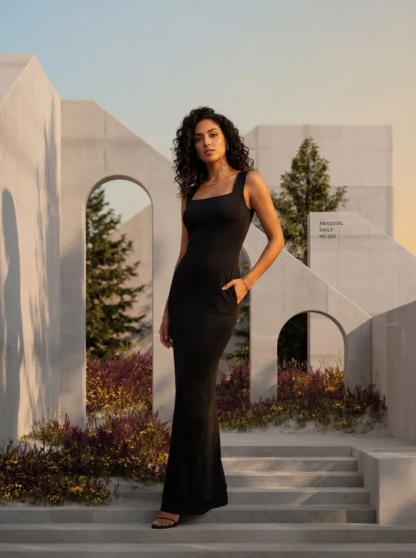 Black_Fitted_Maxi_Dress_For_Women