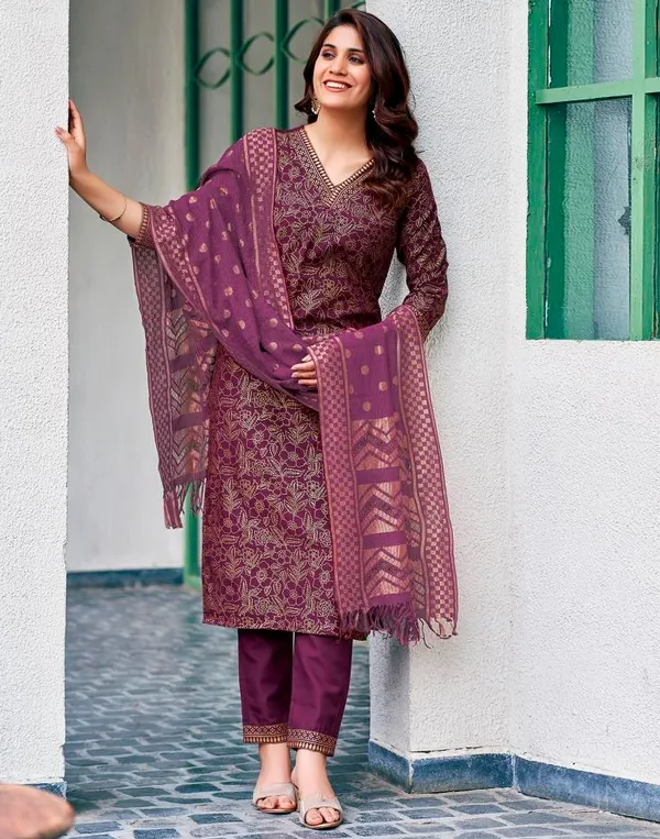 Purple_Printed_Straight_Kurta_Set_For_Women