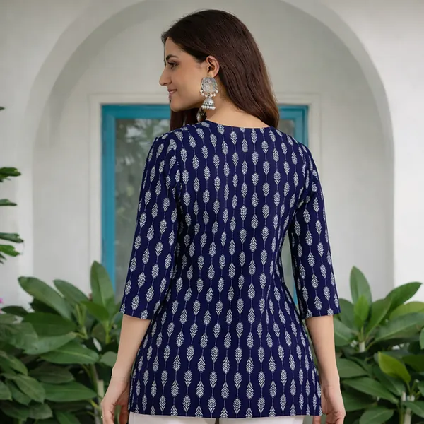 Navy_Blue_Printed_Straight_Kurta_For_Women