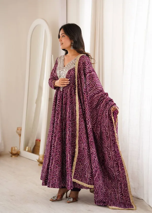 Purple_Printed_Anarkali_Suit_Set_For_Women