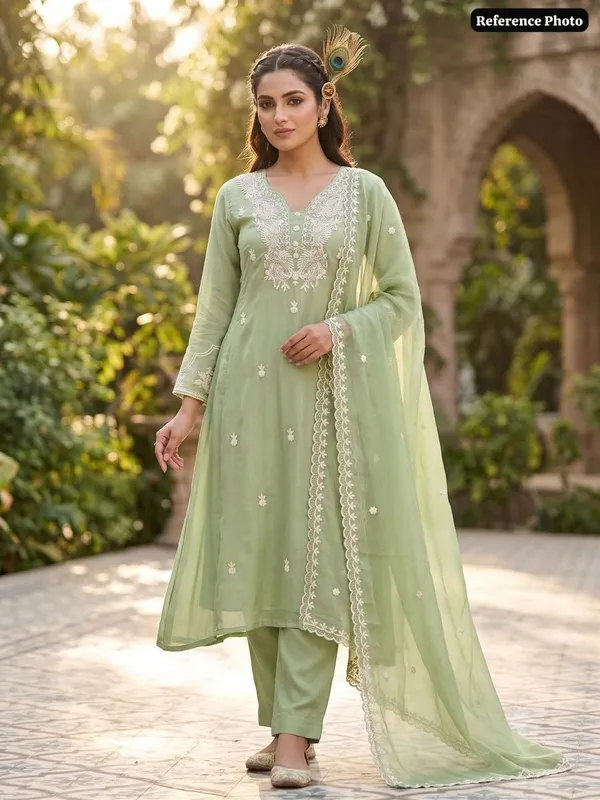 Sage_Green_Embroidered_Kurta_Set_For_Women