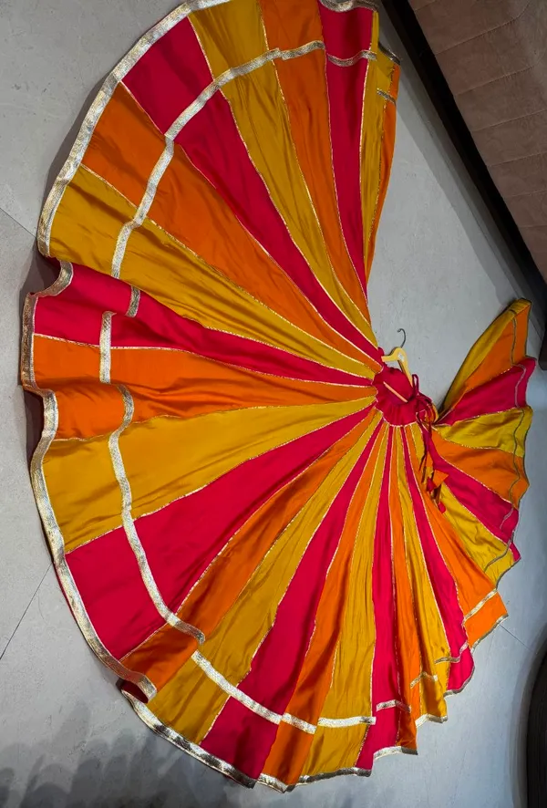 Multicolour_Flared_Lehenga_Set_For_Women